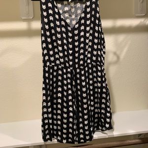 Black kitty cat dress